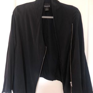 Trouve lightweight cross zip jacket